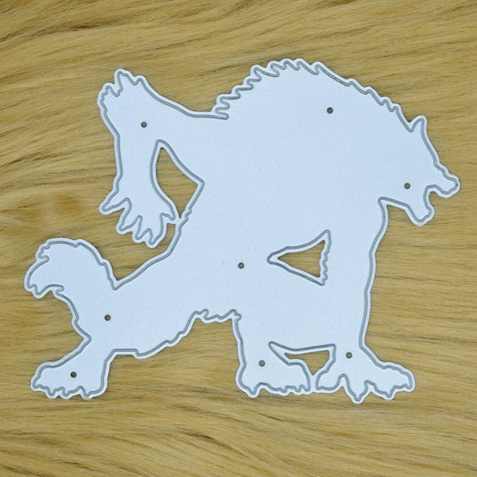 Werewolf Metal Cutting Die, Halloween, Card making, Paper Crafts, Lupin, I9