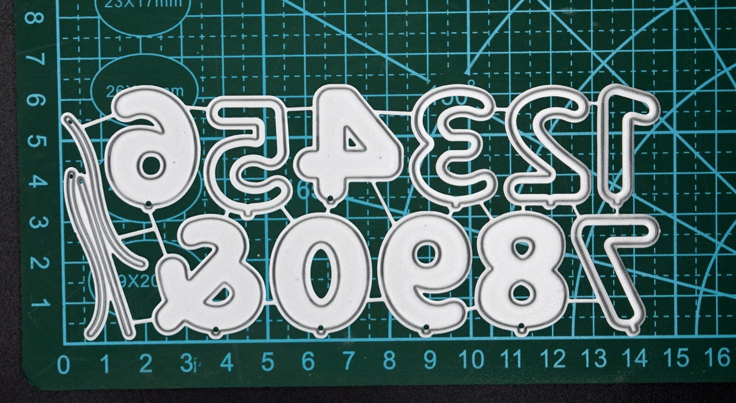 🎈Balloon Numbers Metal Cutting Dies, Card making, Scrapbooking UK SELLER E5 🎈