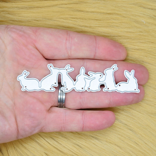 Easter Bunnies Rabbits Metal Cutting Die. Scrapbooking, Paper Crafts, D5