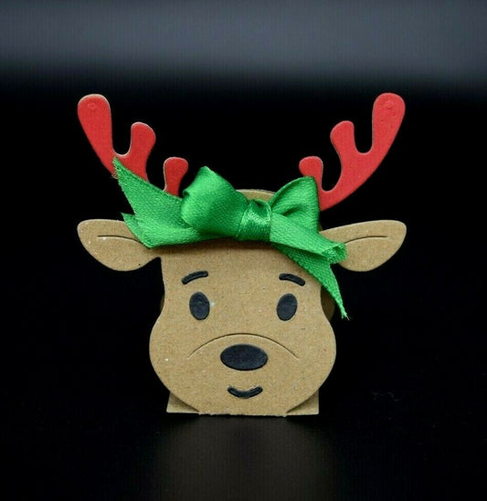 3D Christmas Reindeer Metal Cutting Die Card making, Scrapbooking *UK Seller* D4