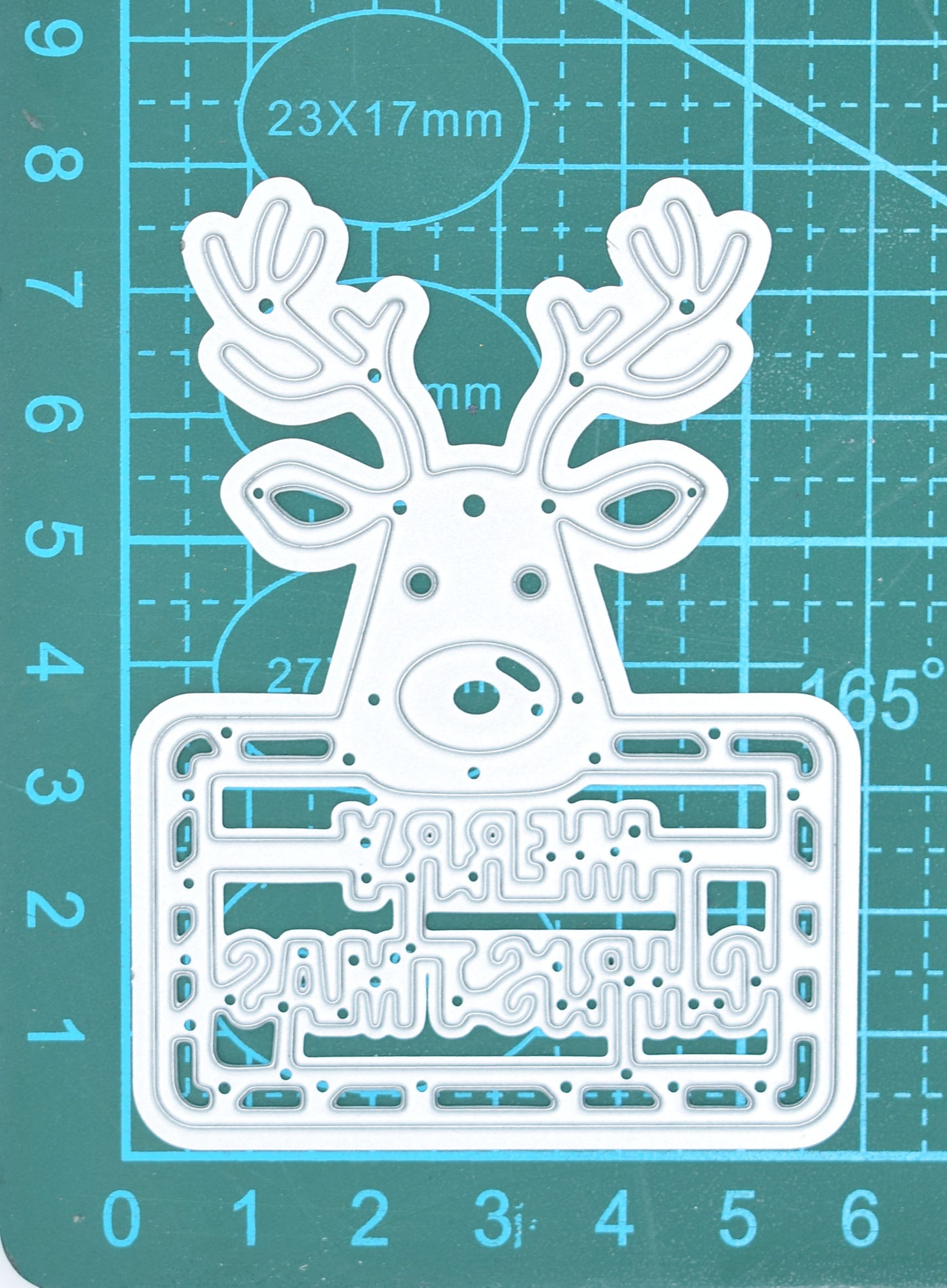 Reindeer “Merry Christmas” Metal Cutting Die – Festive Cardmaking