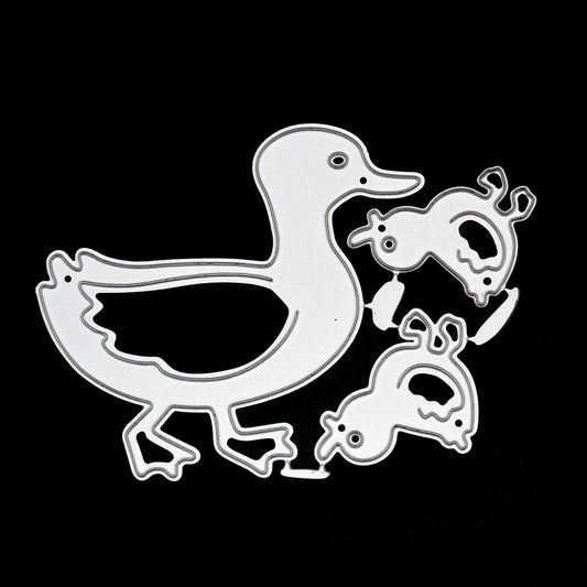 Duck & Chicks Metal Cutting Dies – Easter Farmyard Set