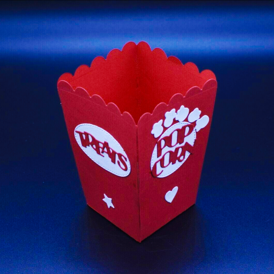 3D Popcorn Treat Box Metal Cutting Die – Party Favour Box