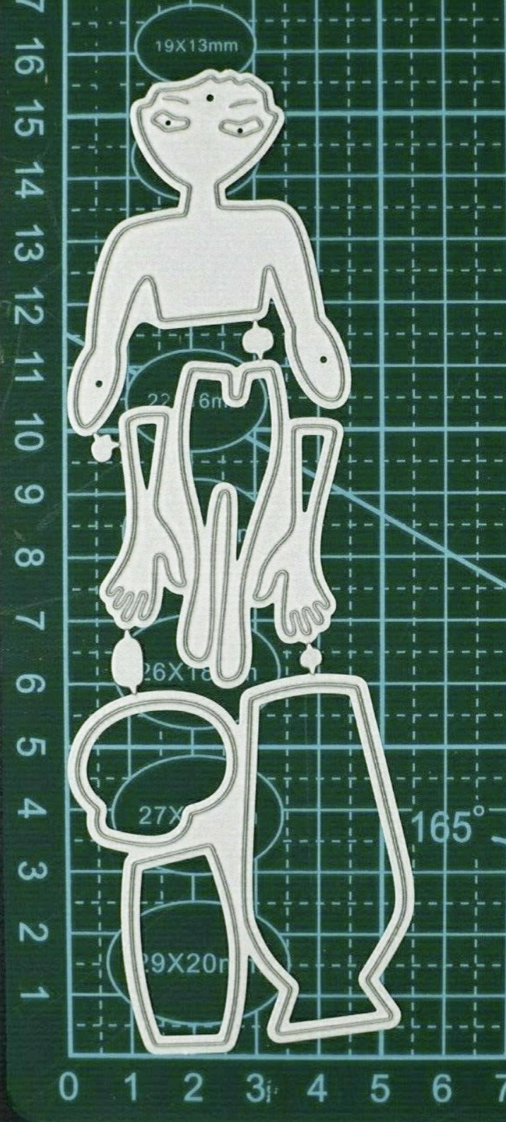 1950s Fashion Lady Metal Cutting Die Set – Retro Dress Silhouette