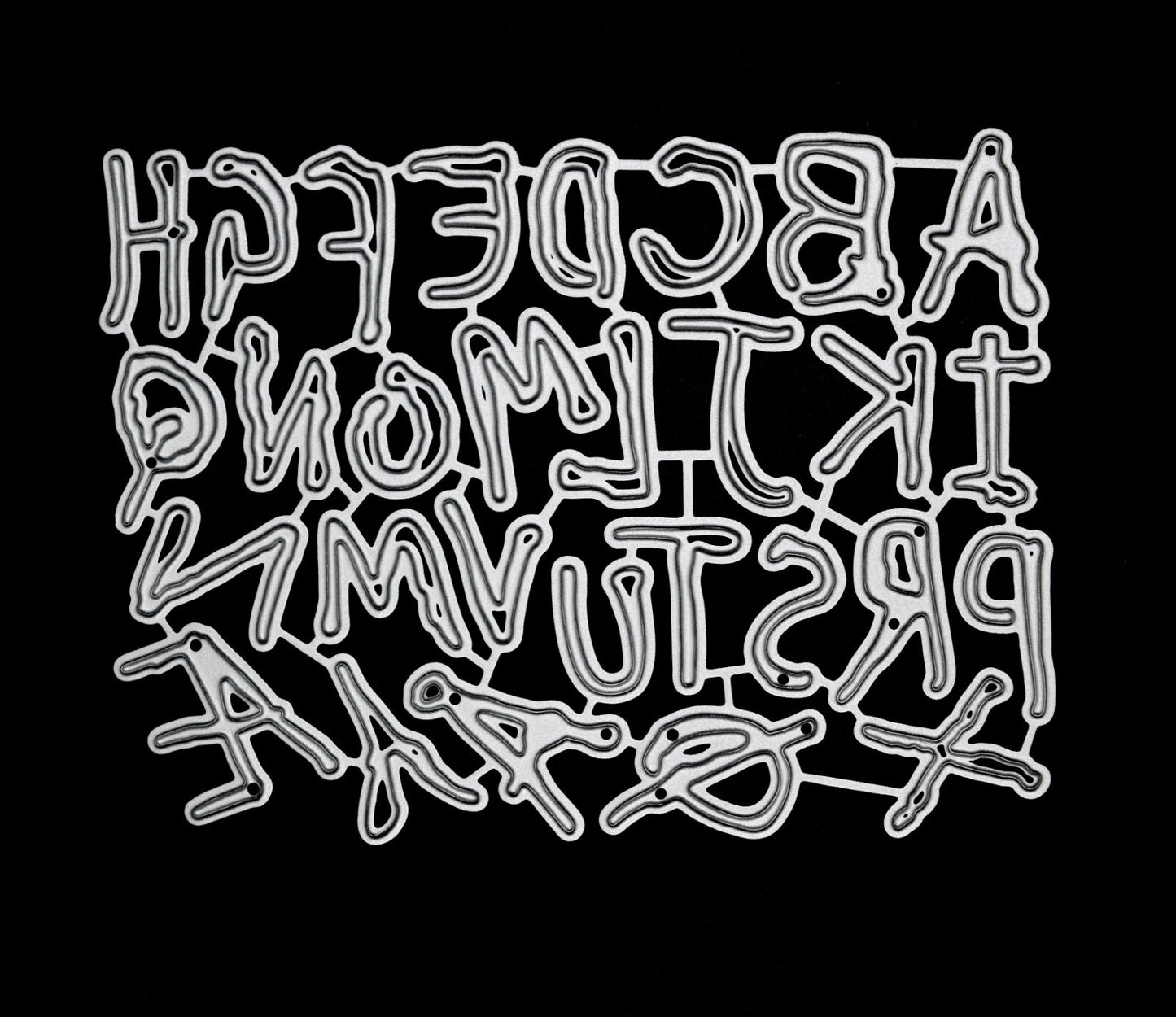 ⭐ Uppercase Spooky Alphabet Metal Cutting Dies Set + More, Card making  E5 ⭐