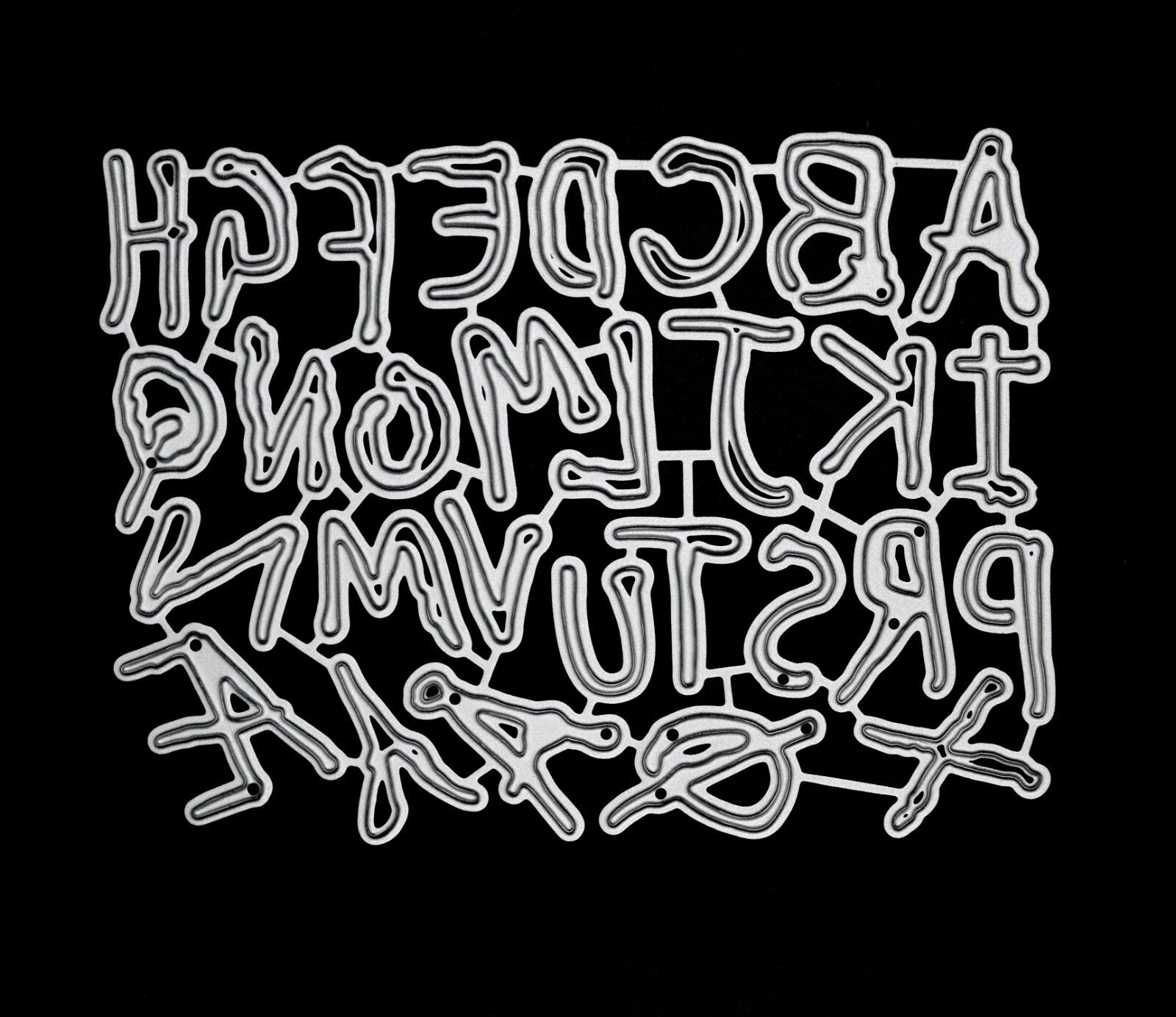 ⭐ Uppercase Spooky Alphabet Metal Cutting Dies Set + More, Card making  E5 ⭐