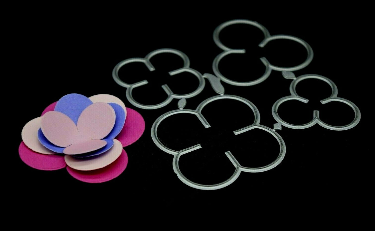 3D Flower Kit Metal Cutting Die, Card Making, Scrapbooking *UK Seller* D4