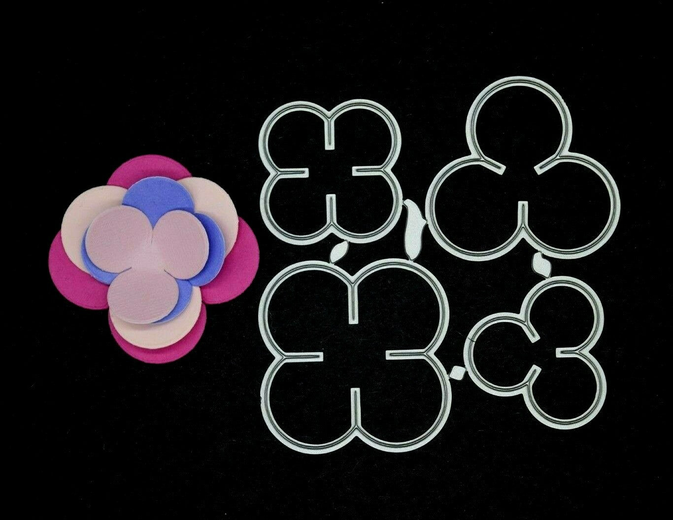 3D Flower Kit Metal Cutting Die, Card Making, Scrapbooking *UK Seller* D4