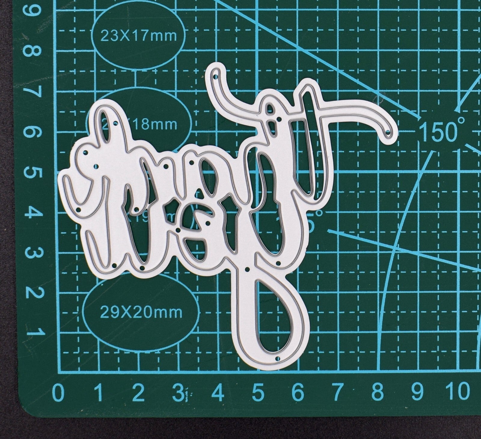A 'Thank You' Sentiments Metal Cutting Die, Card Making, Paper Crafts  A5