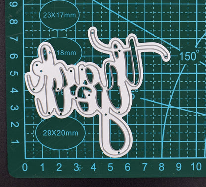 A 'Thank You' Sentiments Metal Cutting Die, Card Making, Paper Crafts  A5