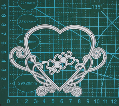 Stylish & Elegant Heart Metal Cutting Die With An 8 Cut Hearts Die, Crafts A9