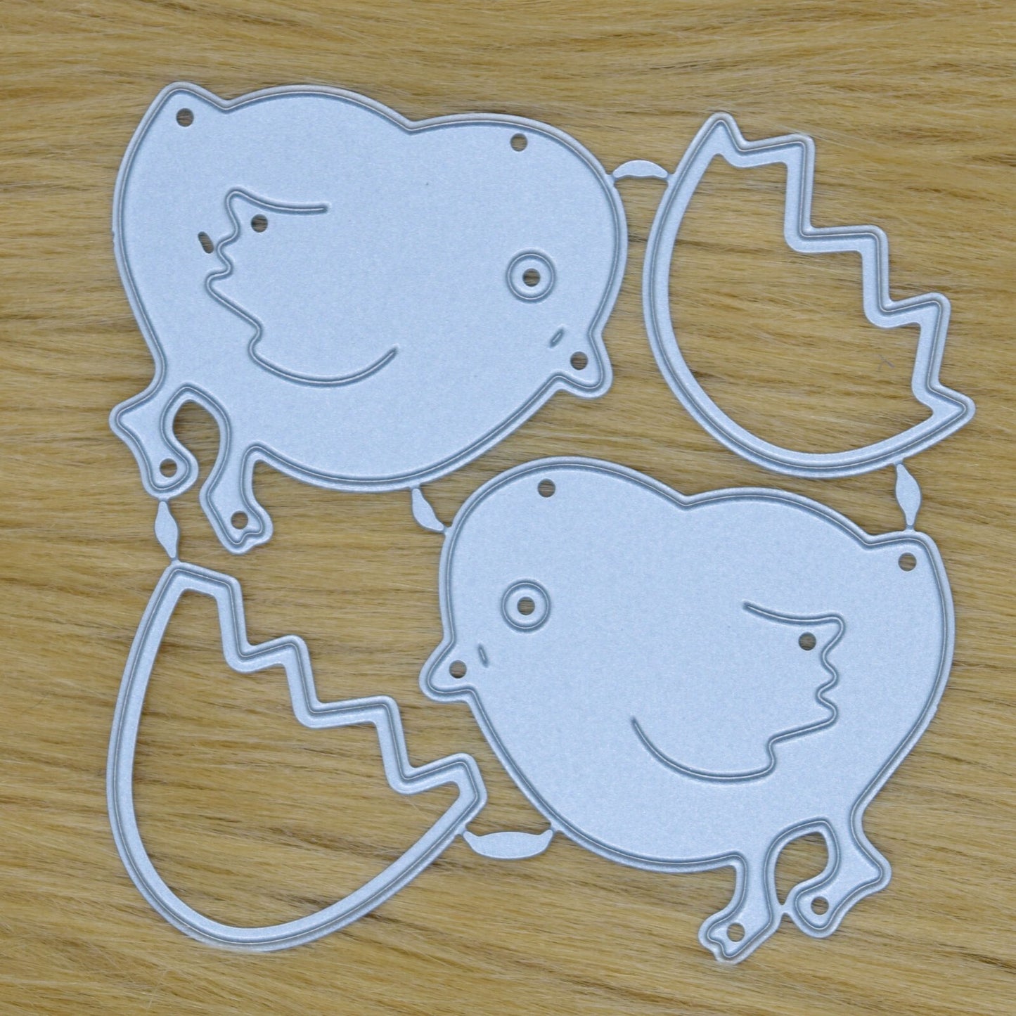 Easter/Spring Chicks & Cracked Egg Metal Cutting Dies Set, Card Making J1