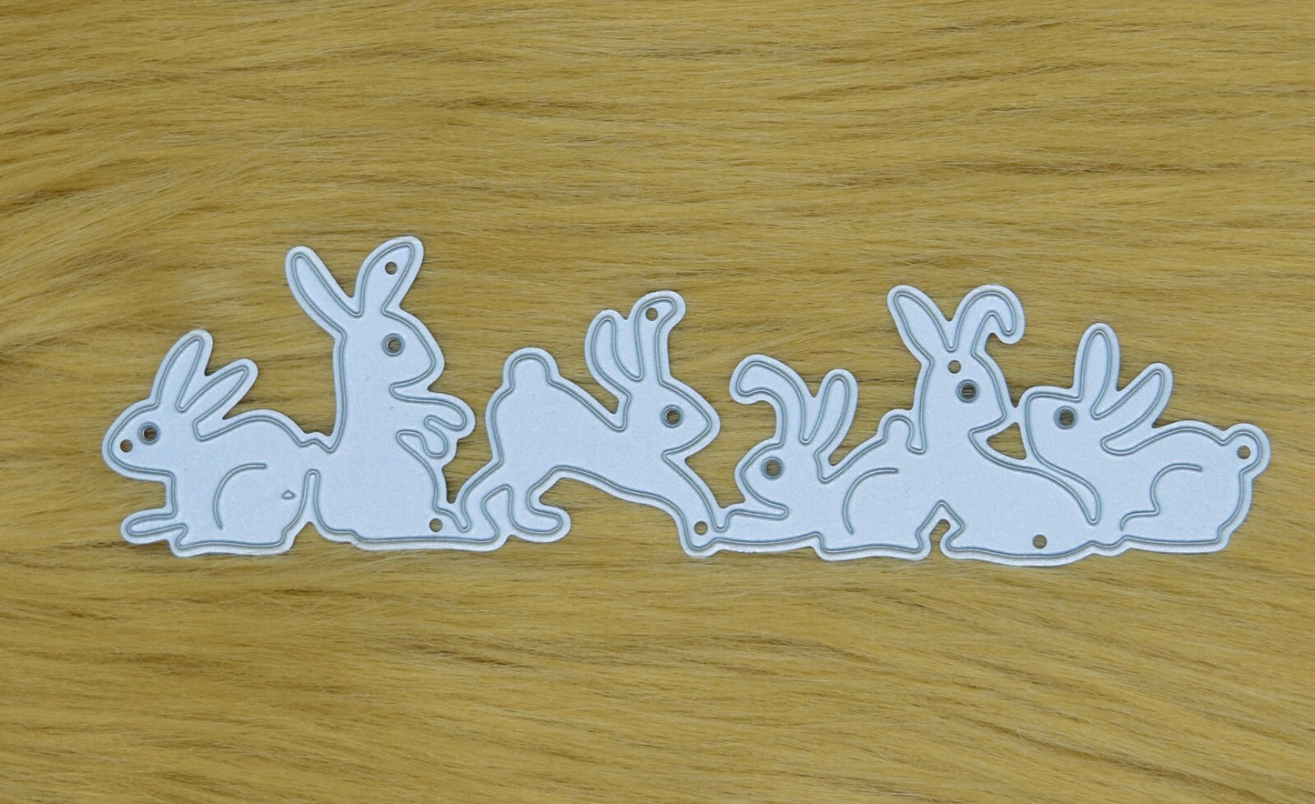 Easter Bunnies Rabbits Metal Cutting Die, Card Making, Scrapbooking, Crafts, J1