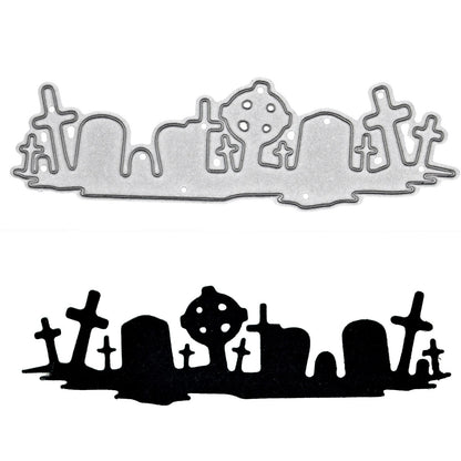 Graveyard Tombstones Metal Cutting Die, Halloween, Card making, Paper Crafts F9
