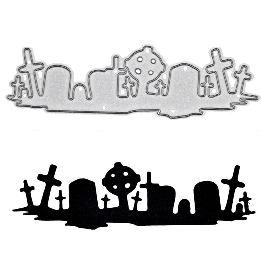 Graveyard Tombstones Metal Cutting Die, Halloween, Card making, Paper Crafts F9
