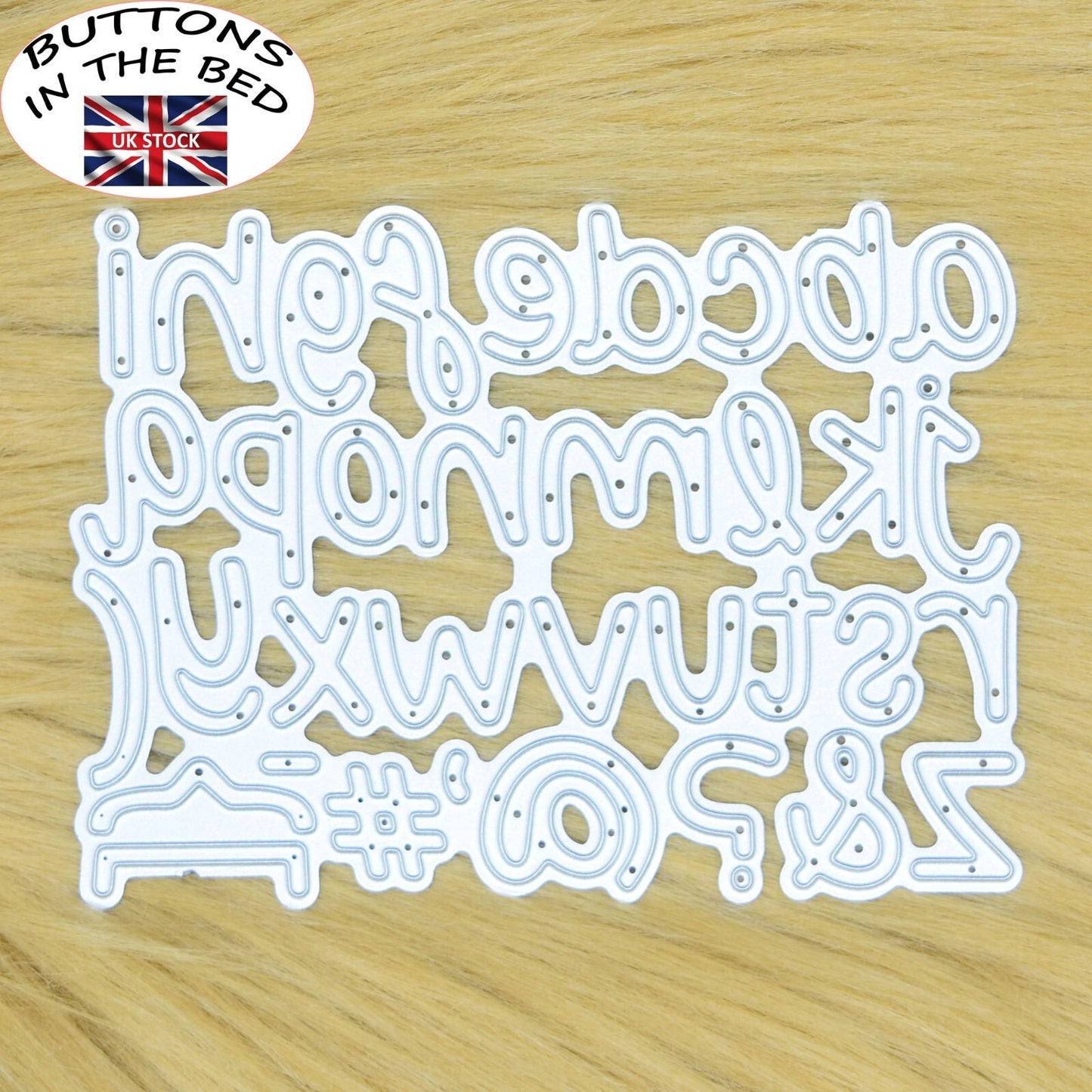 Lowercase Alphabet + Symbols Metal Cutting Die, 1.2 CM - 1.8 CM Cut Size F1