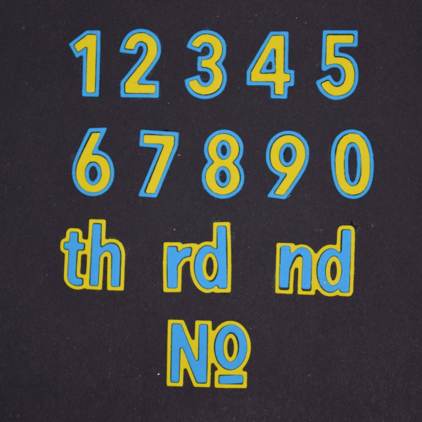 Double Cut Metal Cutting Dies Numbers Set + Th, St, Rd, Nd, No, Card making,  A4