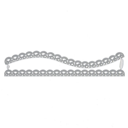 2 Lace Effect Border / Edging Metal Cutting Dies, Card making, Scrapbooking, A2