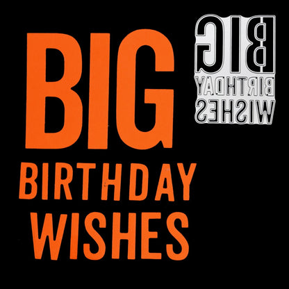 ⭐'BIG Birthday Wishes' Sentiments Metal Cutting Die, Card Making, Crafts  E5 ⭐
