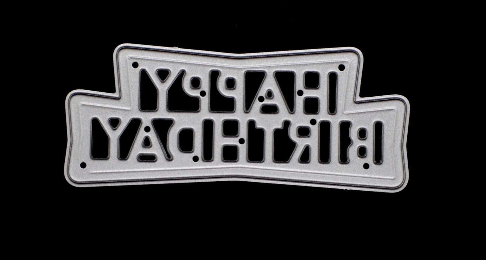 'Happy Birthday' Sentiments Metal Cutting Die,  Card Making, Scrapbooking A5