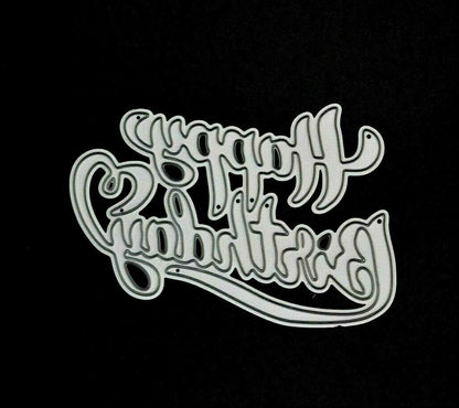 'Happy Birthday' Metal Cutting Die, Card Making, Scrapbooking **UK SELLER** E3