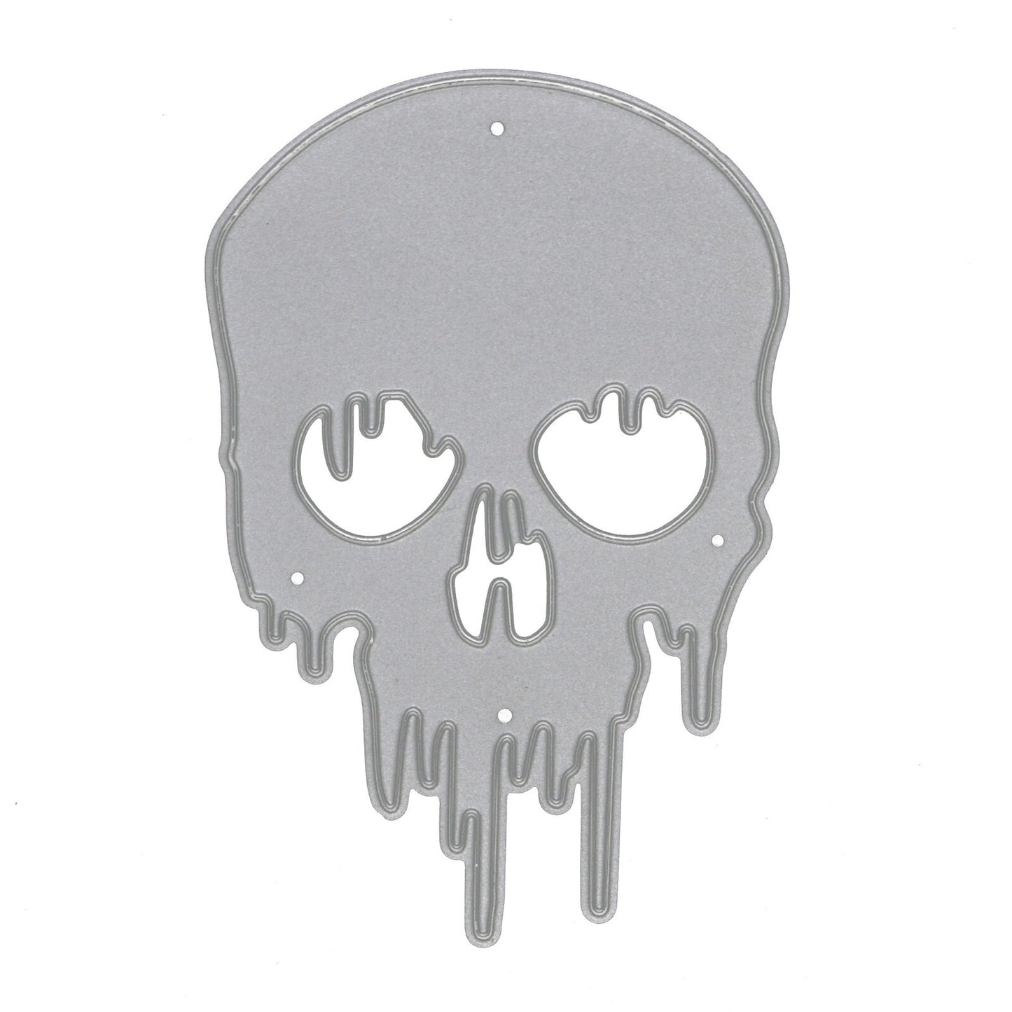 Melting/Dripping Skull Metal Cutting Die, Halloween, Card making, Crafts, I9