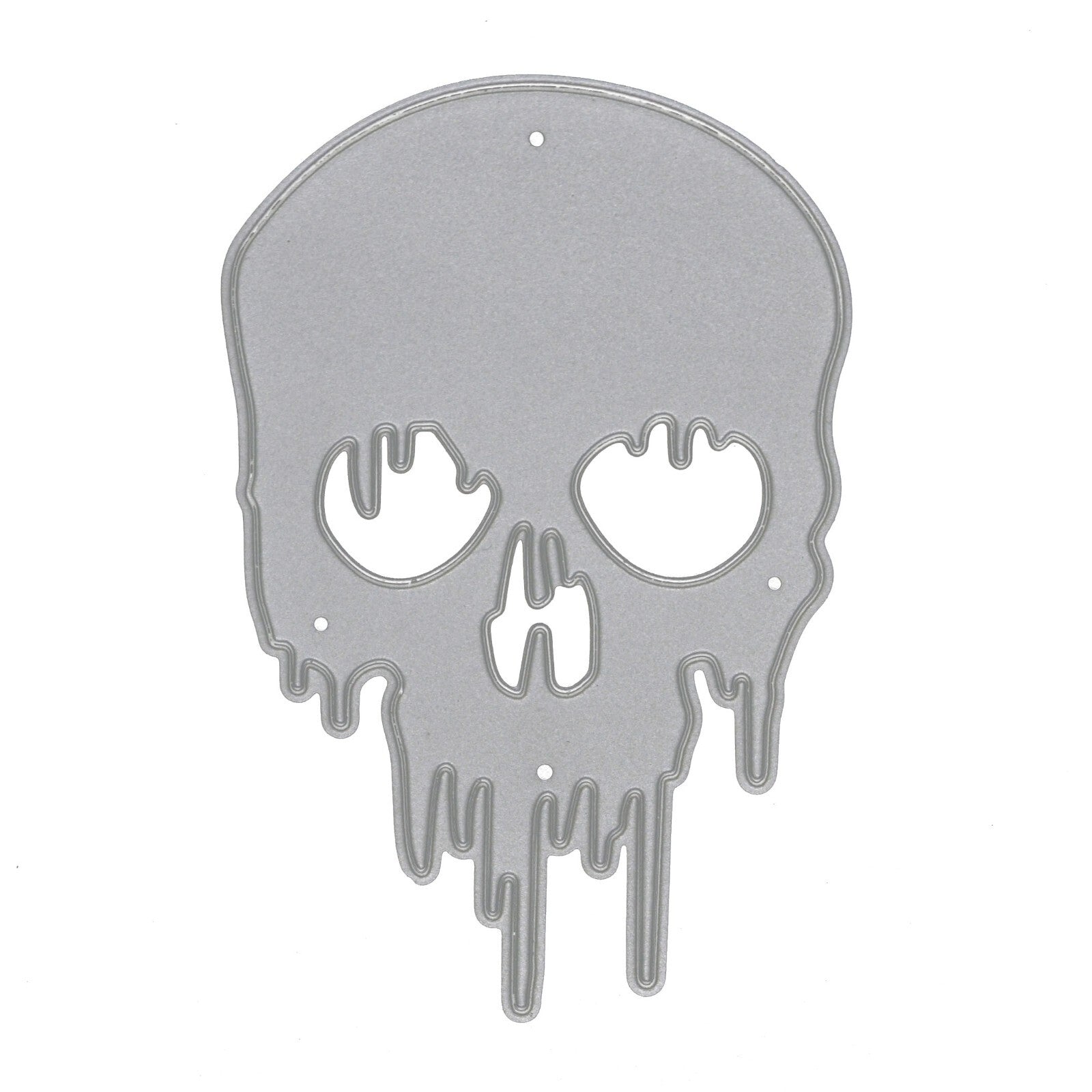 Melting/Dripping Skull Metal Cutting Die, Halloween, Card making, Crafts, I9