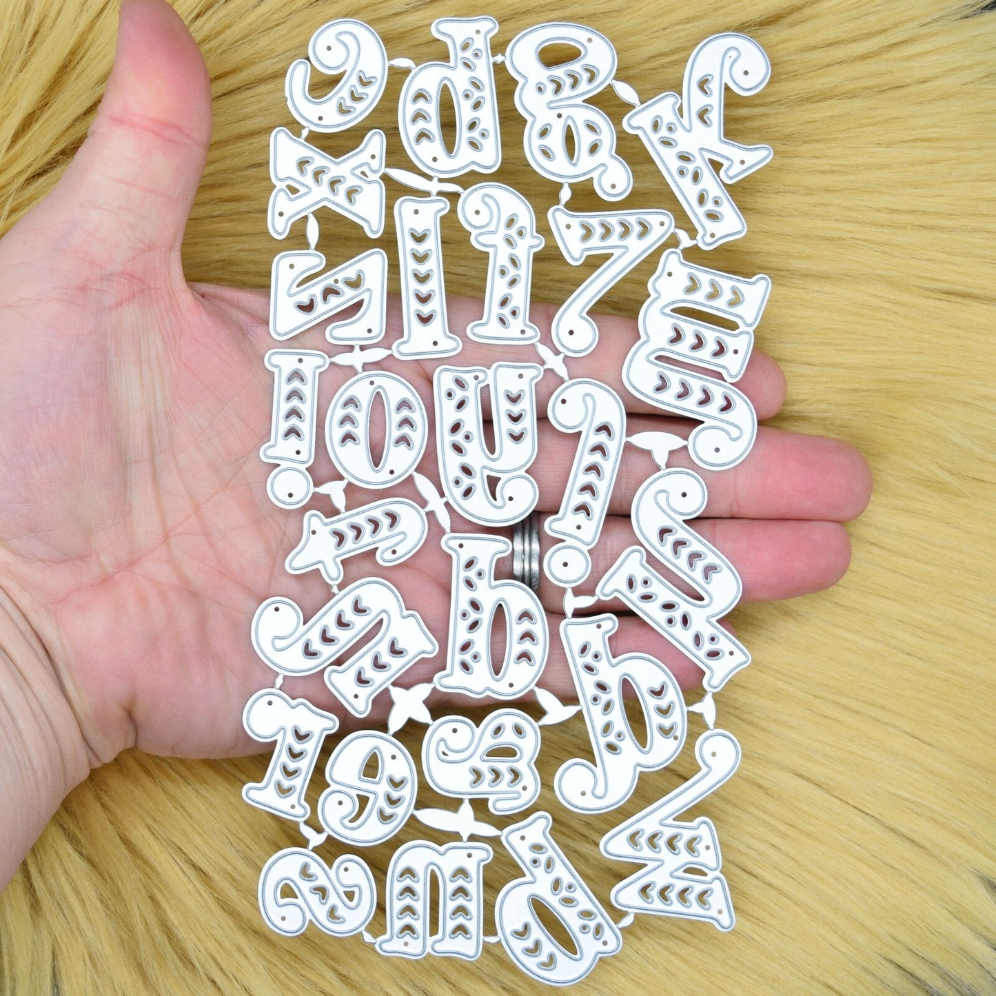 Fantastic Large Lowercase Alphabet Metal Cutting Dies, Letters, Card making, E6