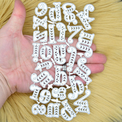 Fantastic Large Lowercase Alphabet Metal Cutting Dies, Letters, Card making, E6