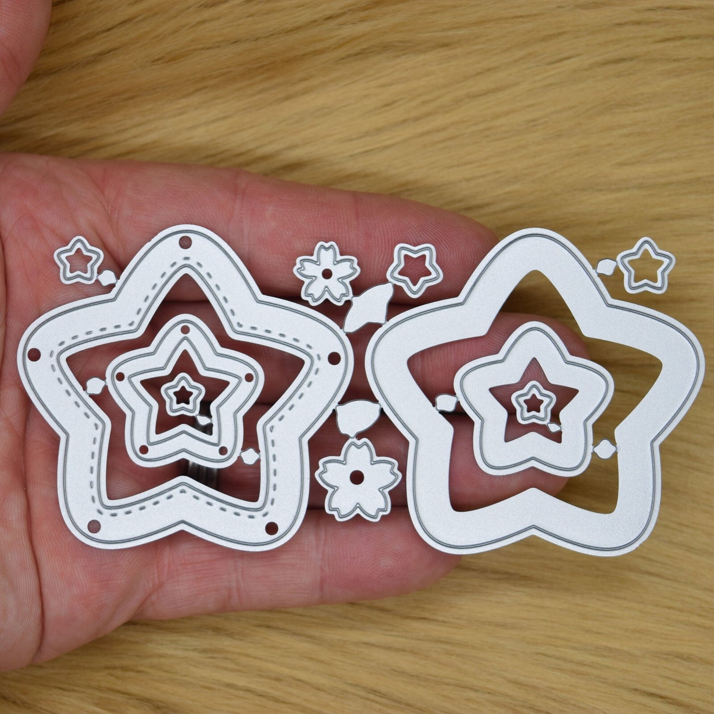 11 Piece Stars Metal Cutting Dies Set, Star, Card Making, Scrapbooking A9