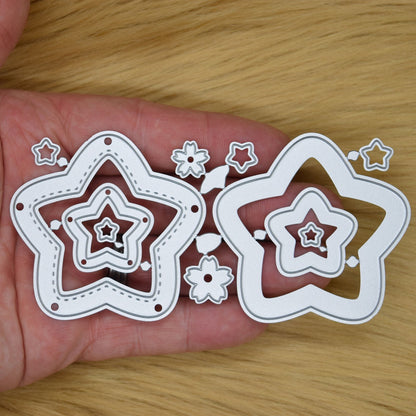 11 Piece Stars Metal Cutting Dies Set, Star, Card Making, Scrapbooking A9