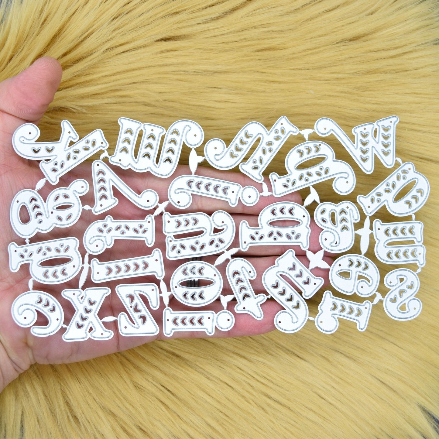 Fantastic Large Lowercase Alphabet Metal Cutting Dies, Letters, Card making, E6