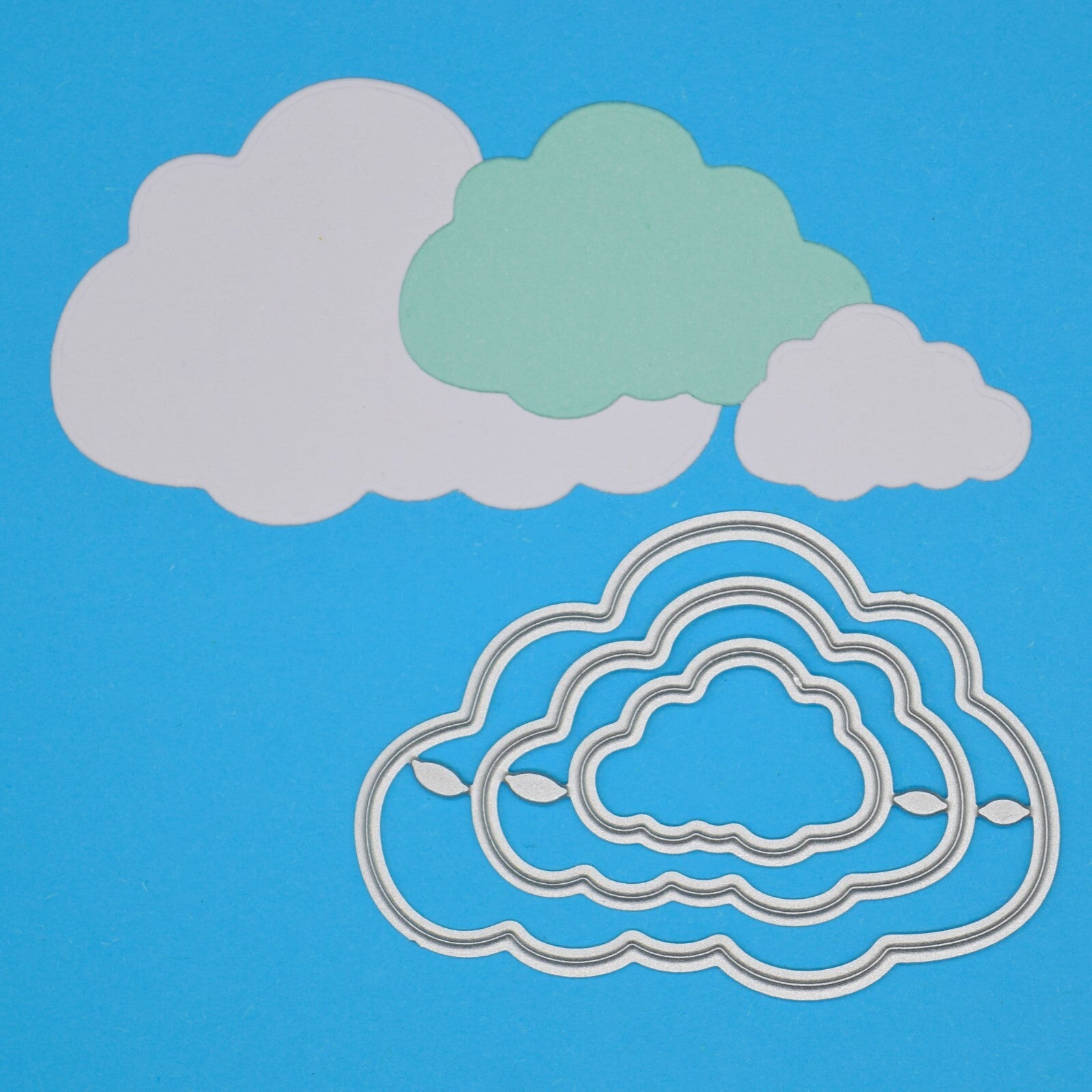 3 Fluffy Cloud Metal Cutting Dies, Clouds, Card Making. Scrapbooking,  A1