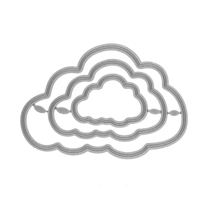3 Fluffy Cloud Metal Cutting Dies, Clouds, Card Making. Scrapbooking,  A1