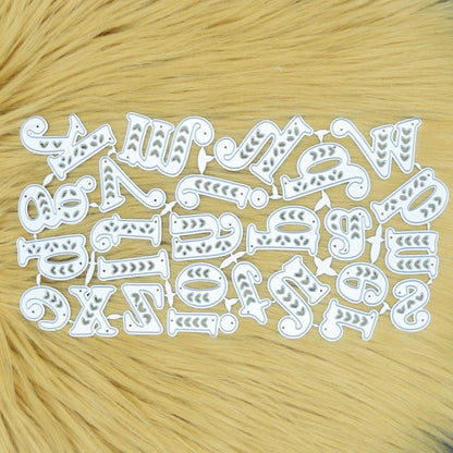 Fantastic Large Lowercase Alphabet Metal Cutting Dies, Letters, Card making, E6