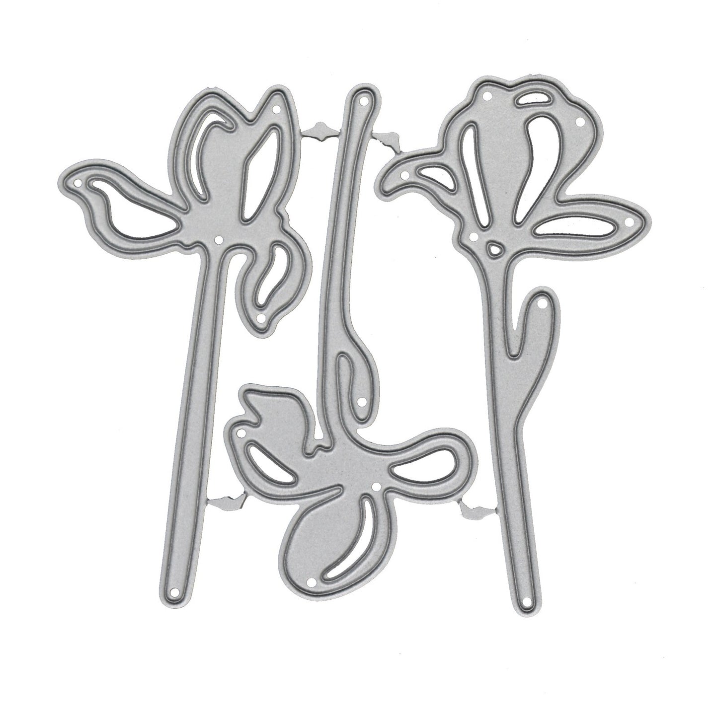 3 Iris Flowers Metal Cutting Dies, Stencil Cutters, Card making, Scrapbooking A9