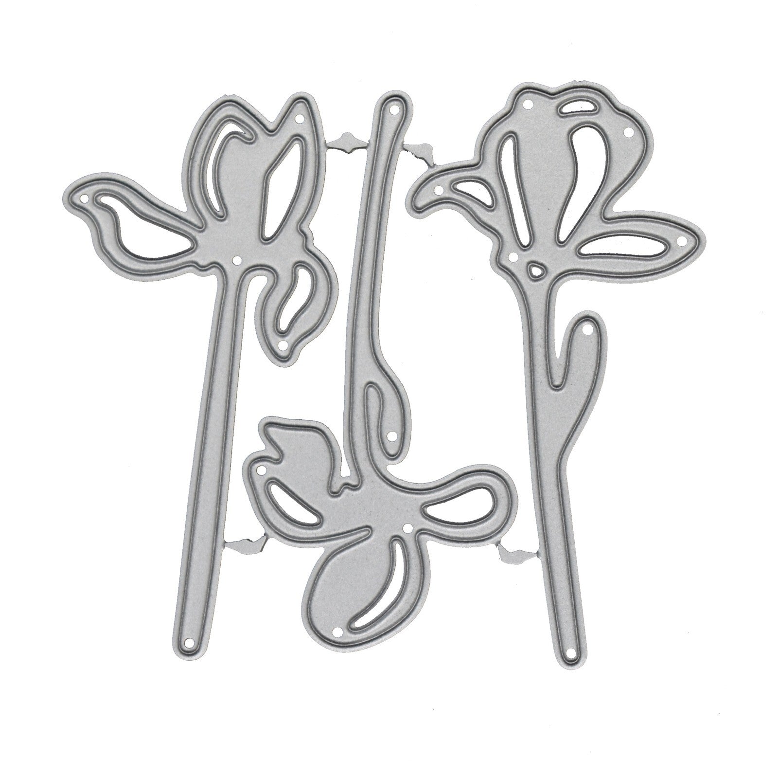 3 Iris Flowers Metal Cutting Dies, Stencil Cutters, Card making, Scrapbooking A9