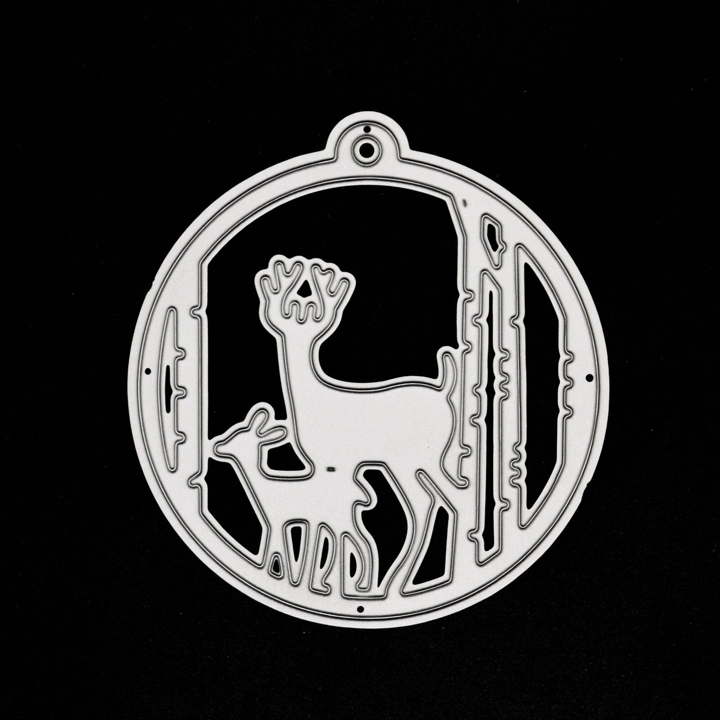 Stag/Deer, Fawn Bauble Metal Cutting Die, Christmas, Card Making, Crafts, A7