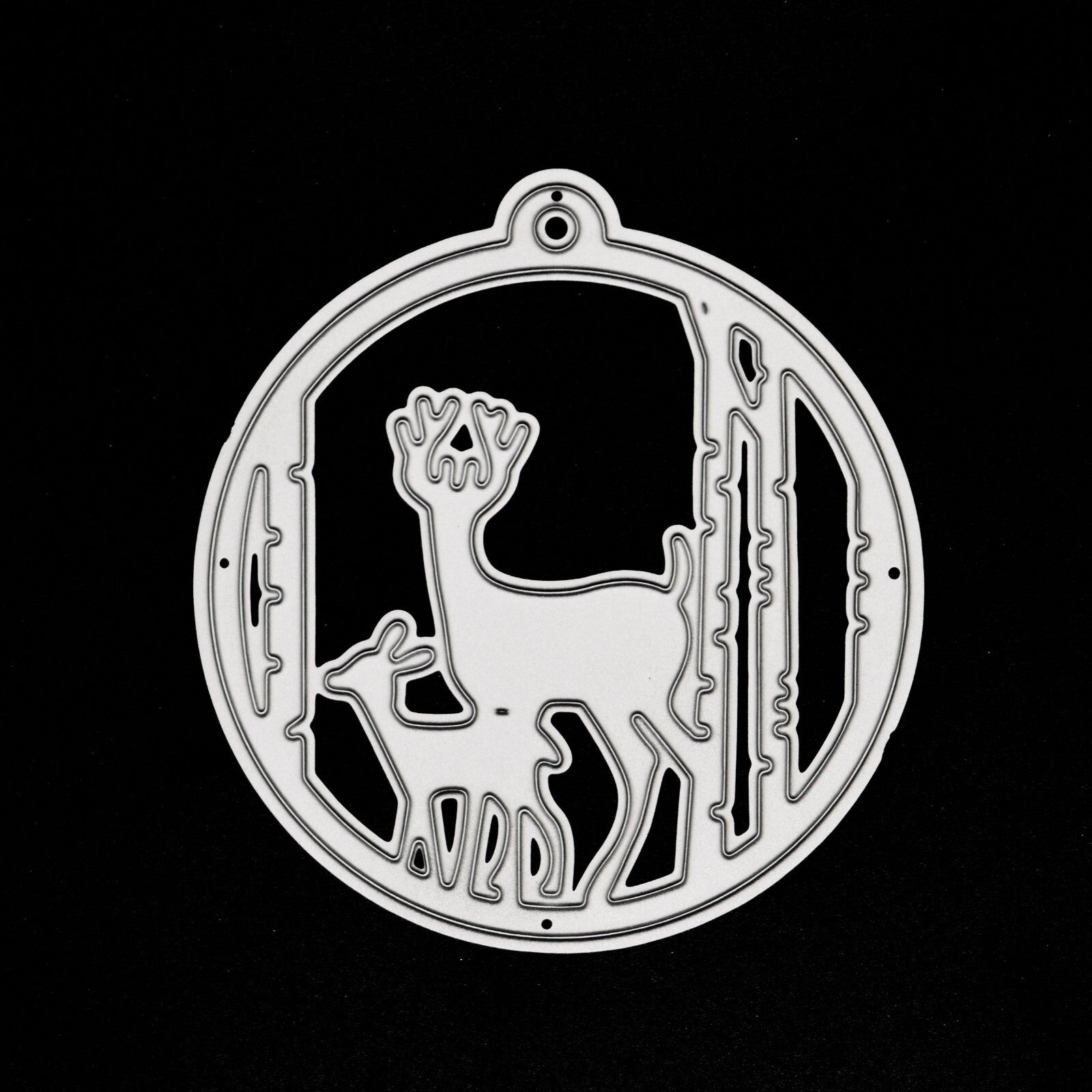 Stag/Deer, Fawn Bauble Metal Cutting Die, Christmas, Card Making, Crafts, A7