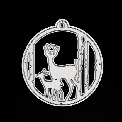 Stag/Deer, Fawn Bauble Metal Cutting Die, Christmas, Card Making, Crafts, A7
