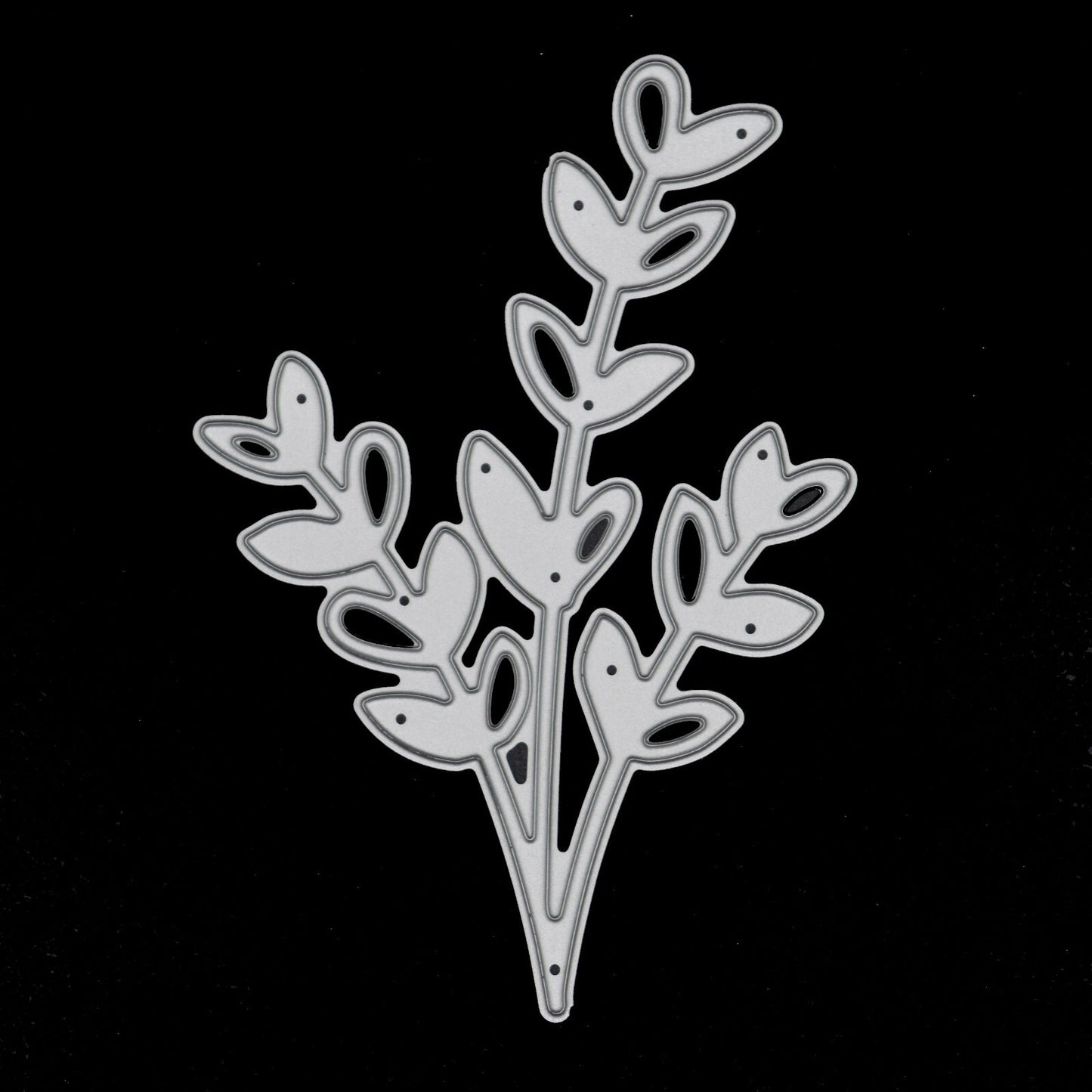 Metal Cutting Die Of Leaves On 3 Stems, Leaf, Card making, Scrapbooking, A9