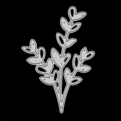 Metal Cutting Die Of Leaves On 3 Stems, Leaf, Card making, Scrapbooking, A9