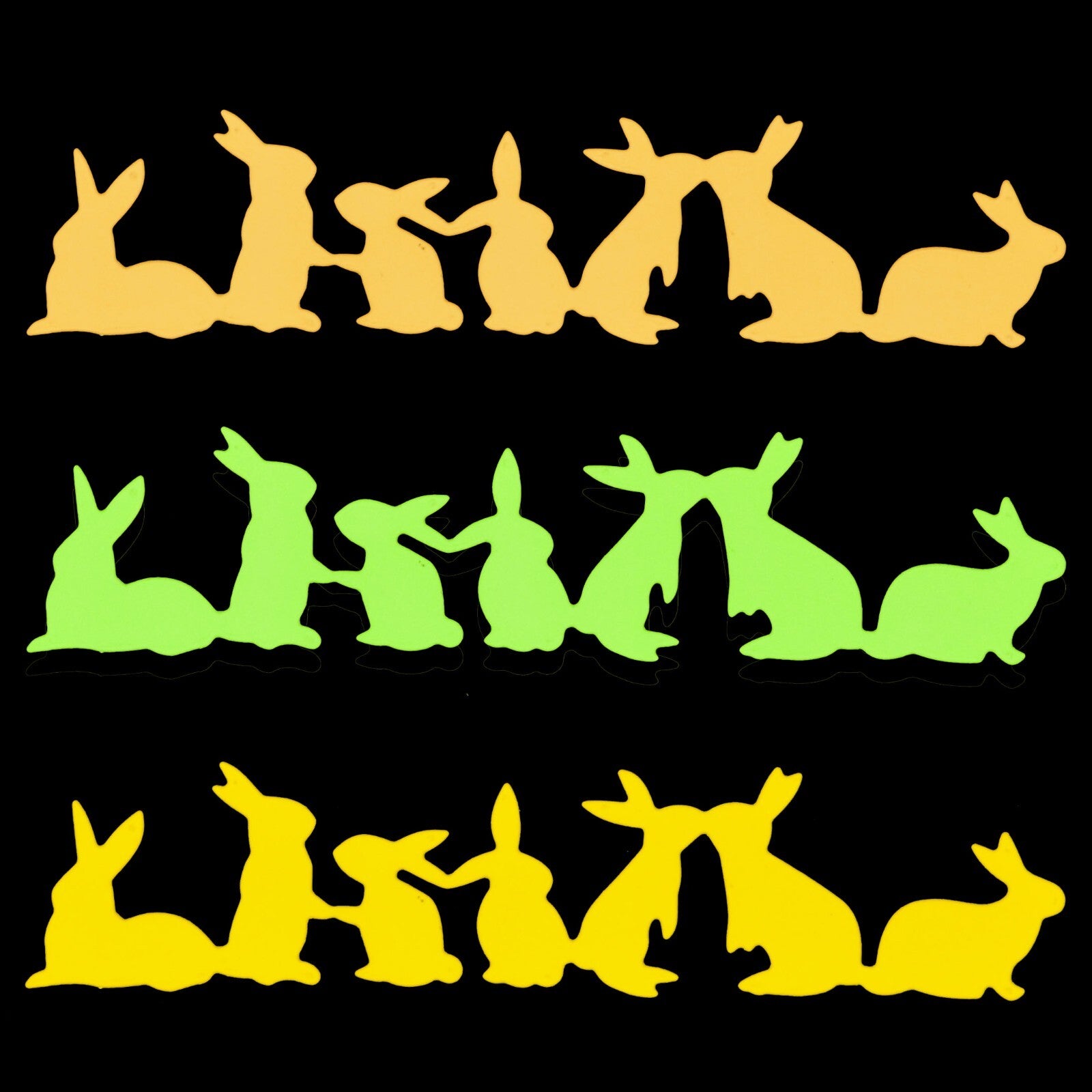 Easter Bunnies Rabbits Metal Cutting Die. Scrapbooking, Paper Crafts, D5
