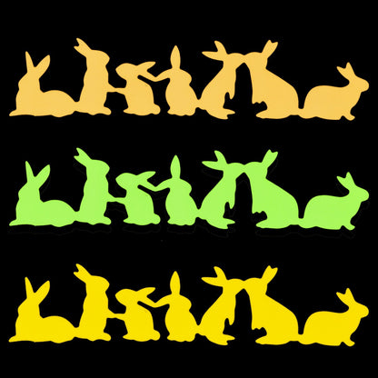 Easter Bunnies Rabbits Metal Cutting Die. Scrapbooking, Paper Crafts, D5