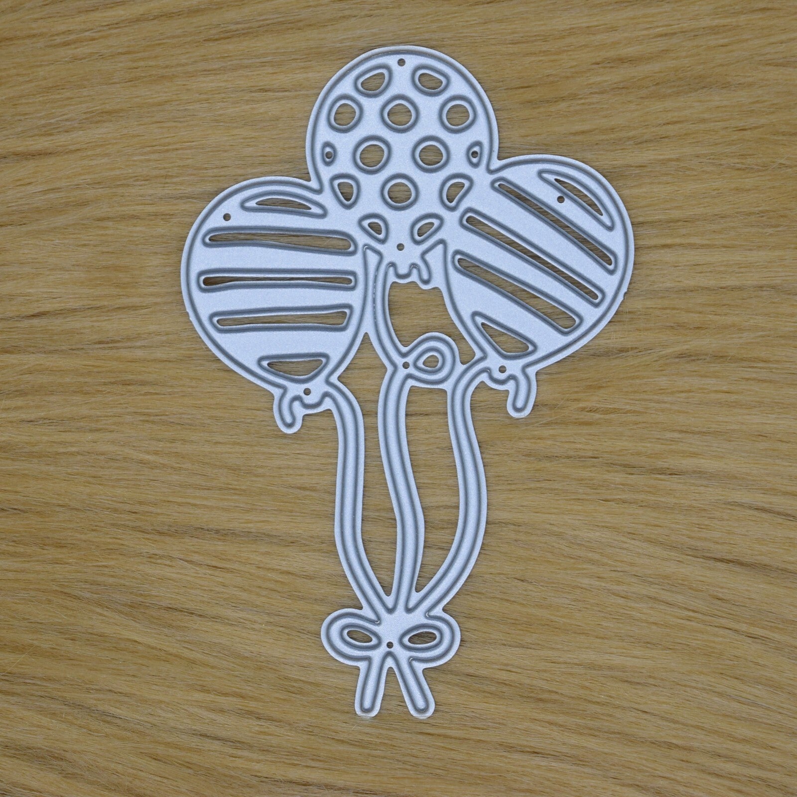 3 Balloons Metal Cutting Die, Party, Birthday, Scrapbooking, Card Making, A3