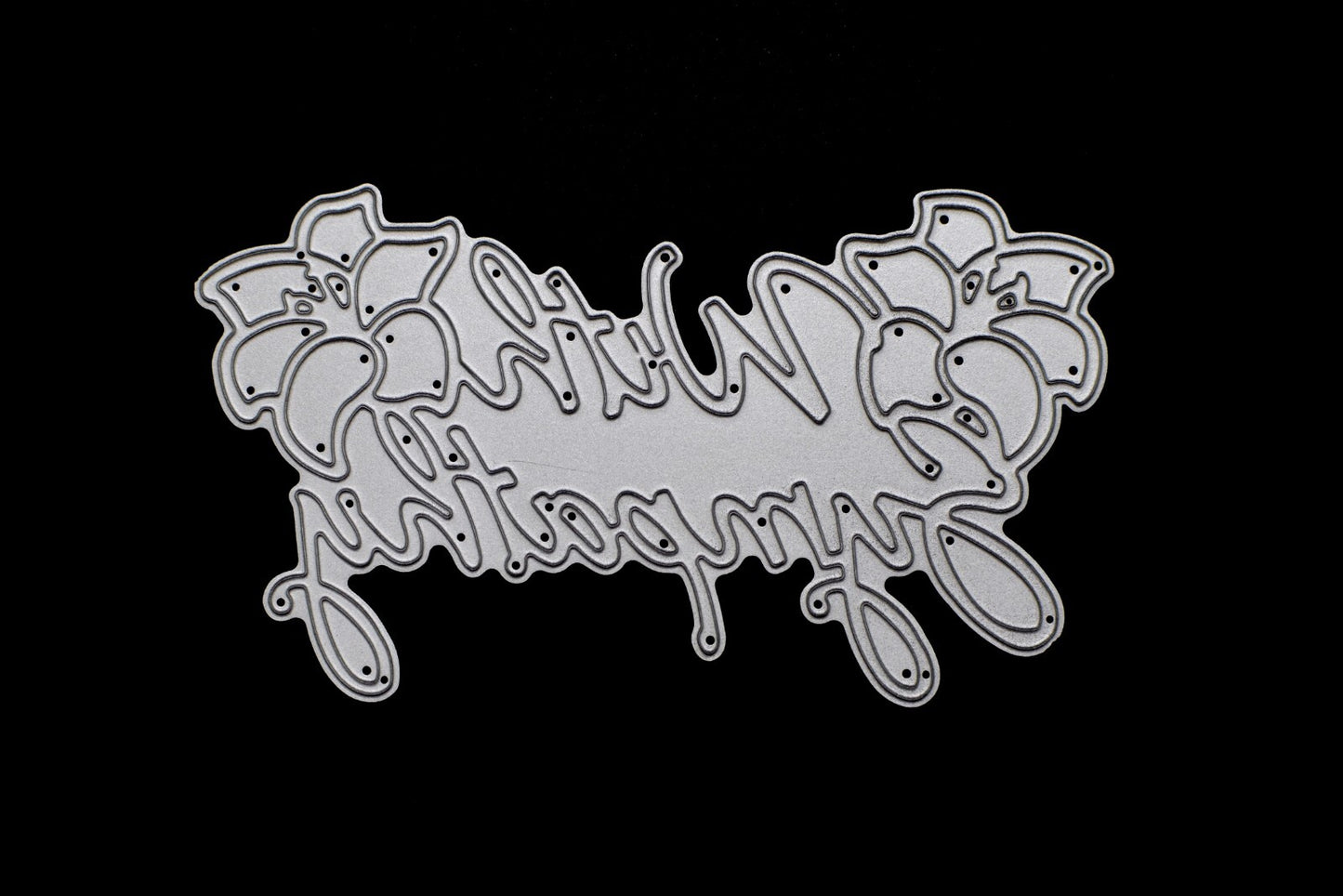 'With Sympathy' Metal Cutting Die, Stencil, Sentiments, Card Making, Crafts A5