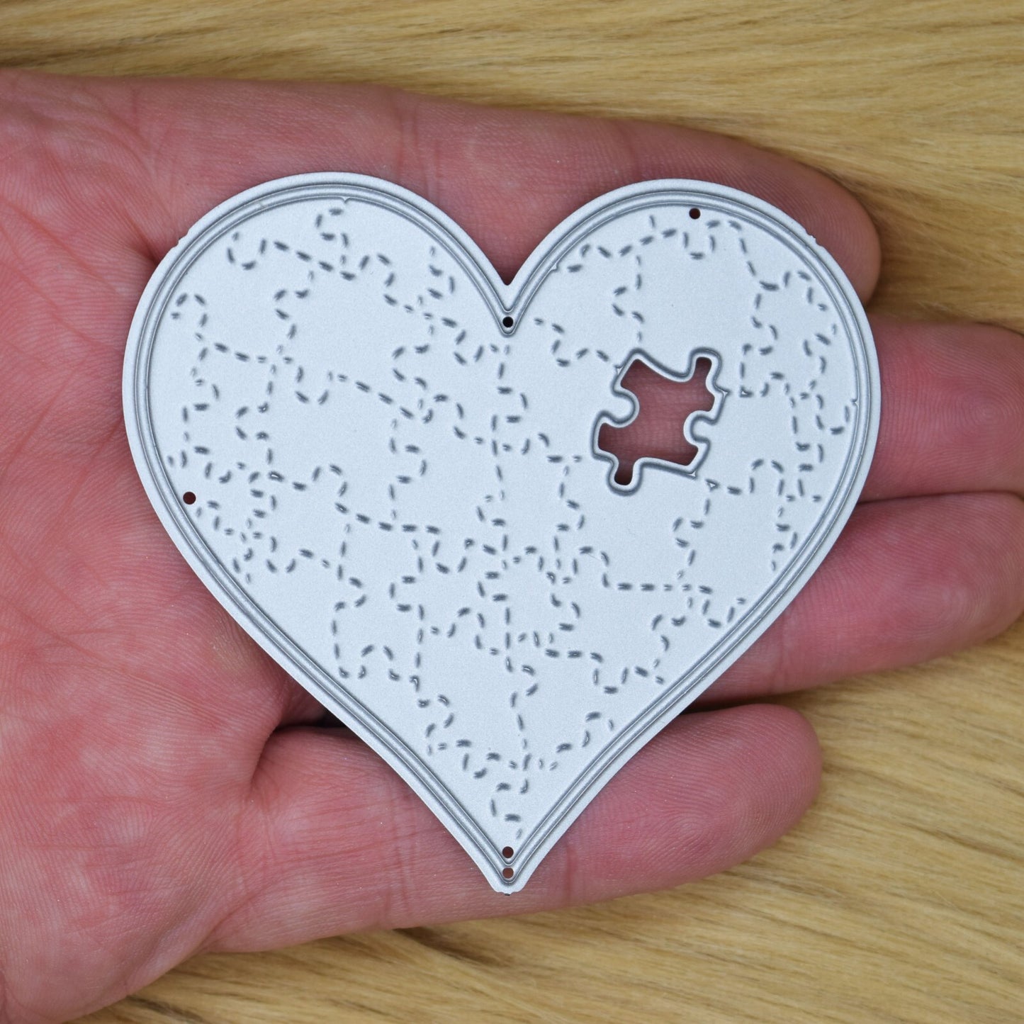 Missing Piece Of My Heart Metal Cutting Die, Love, Valentines, Card Making A9
