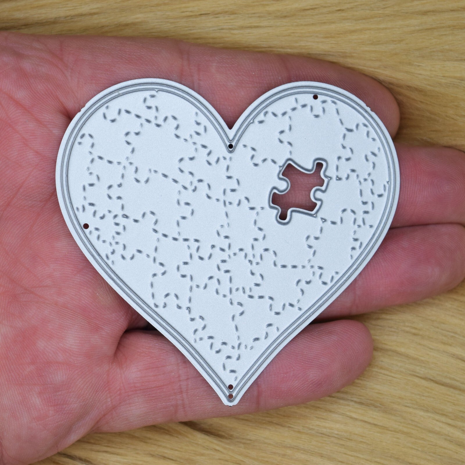 Missing Piece Of My Heart Metal Cutting Die, Love, Valentines, Card Making A9
