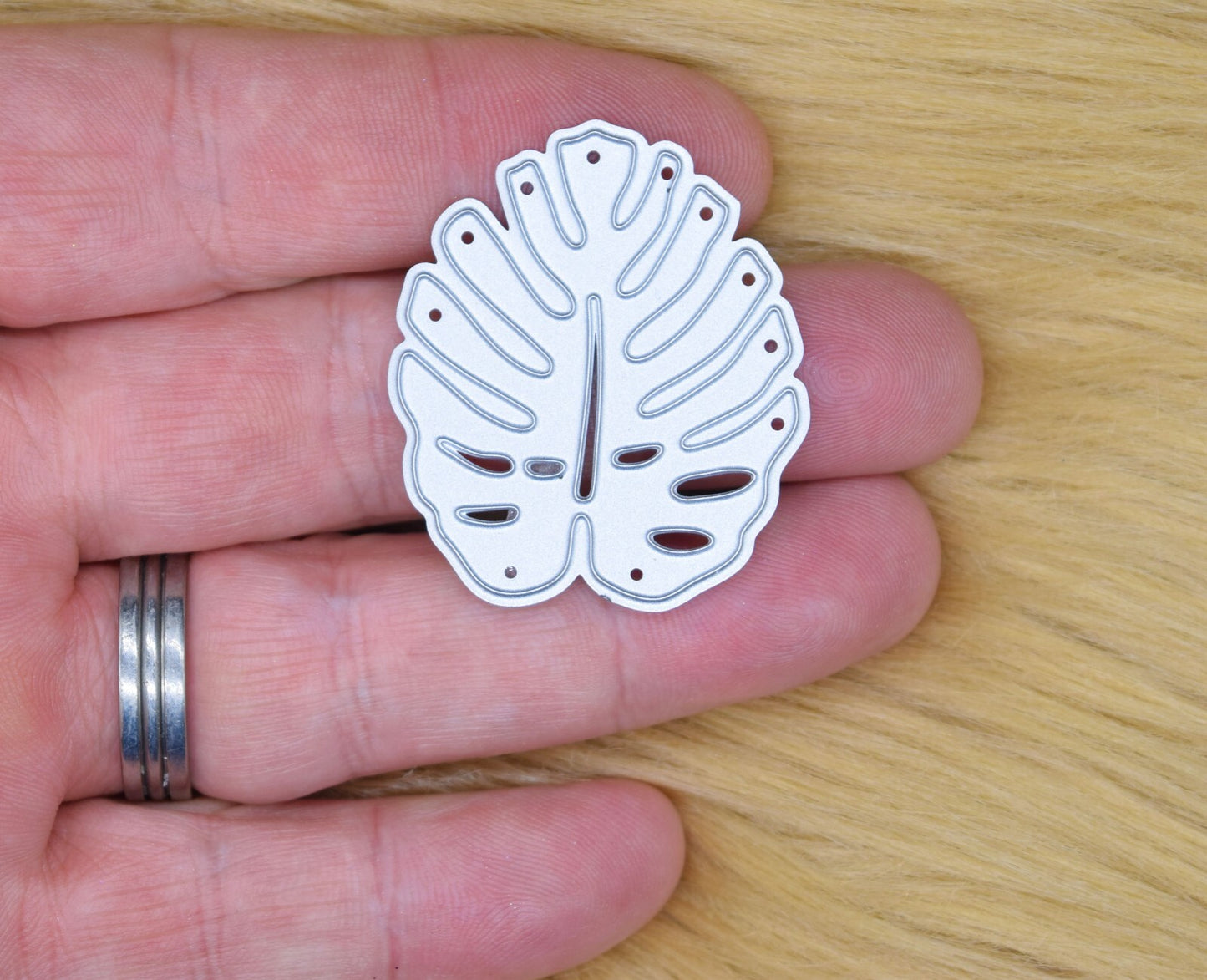 Swiss Cheese Leaf Metal Cutting Die, Monstera, Card making, Scrapbooking, Crafts