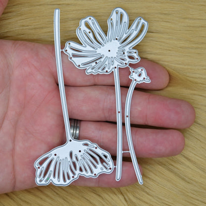 3 Decorative Flowers Metal Cutting Dies, Flower, Card making, Scrapbooking A9